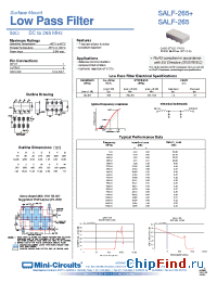 Datasheet SALF-265+ manufacturer Mini-Circuits